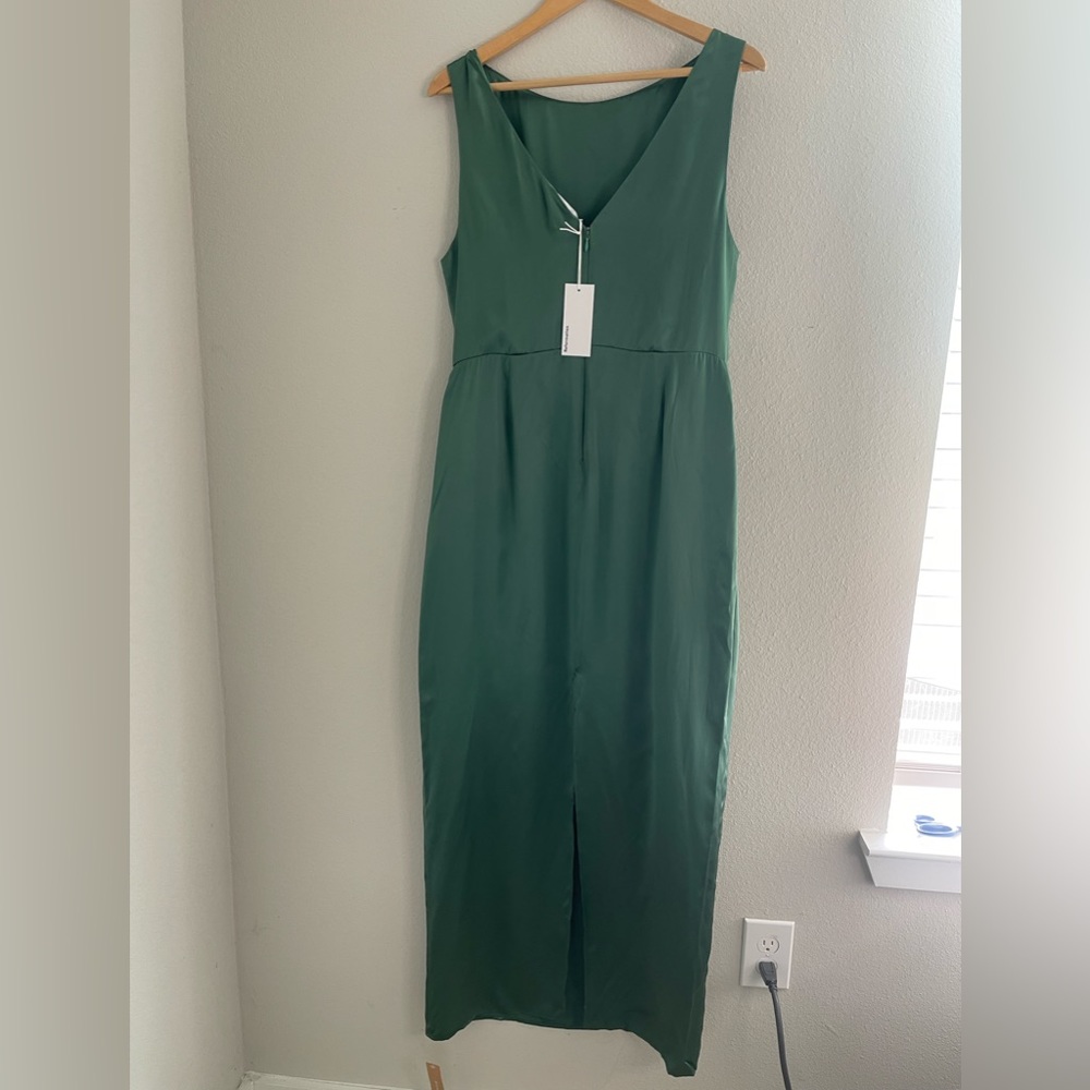 REFORMATION ZYA SILK DRESS 12 - Picture 6 of 13